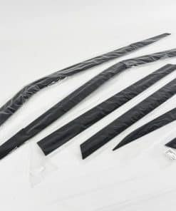 AUTOCLOVER Deflectores de Lluvia de humo negro 6p