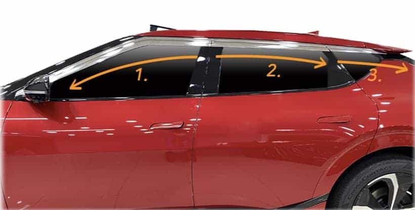 AUTOCLOVER Deflectores de Lluvia de humo negro 6p - Imagen 9