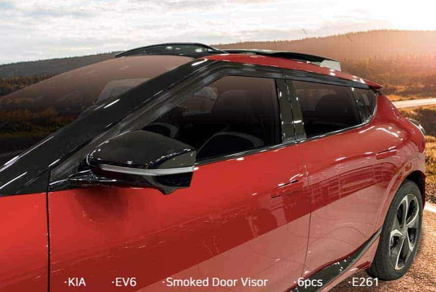 AUTOCLOVER Deflectores de Lluvia de humo negro 6p - Imagen 4