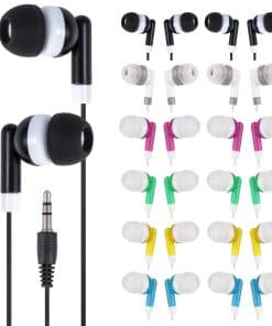 Wjjitan Bulk Earbuds 50 Pack Multi Colored Individually