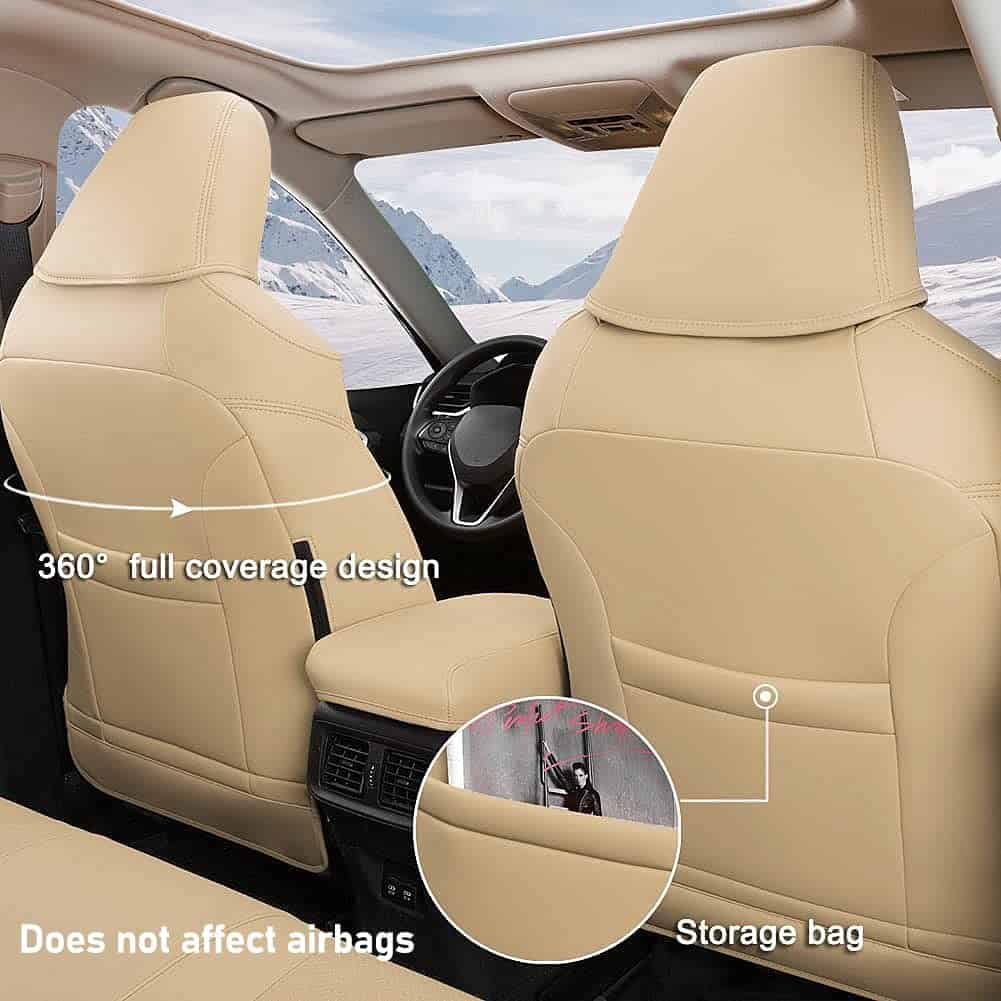 Cubiertas de Asiento de Cuero PU GIANT PANDA para Toyota - Imagen 4