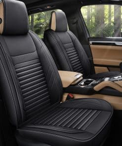 Fundas de Asiento de Cuero AOOG, Fundas de Cuero sintético