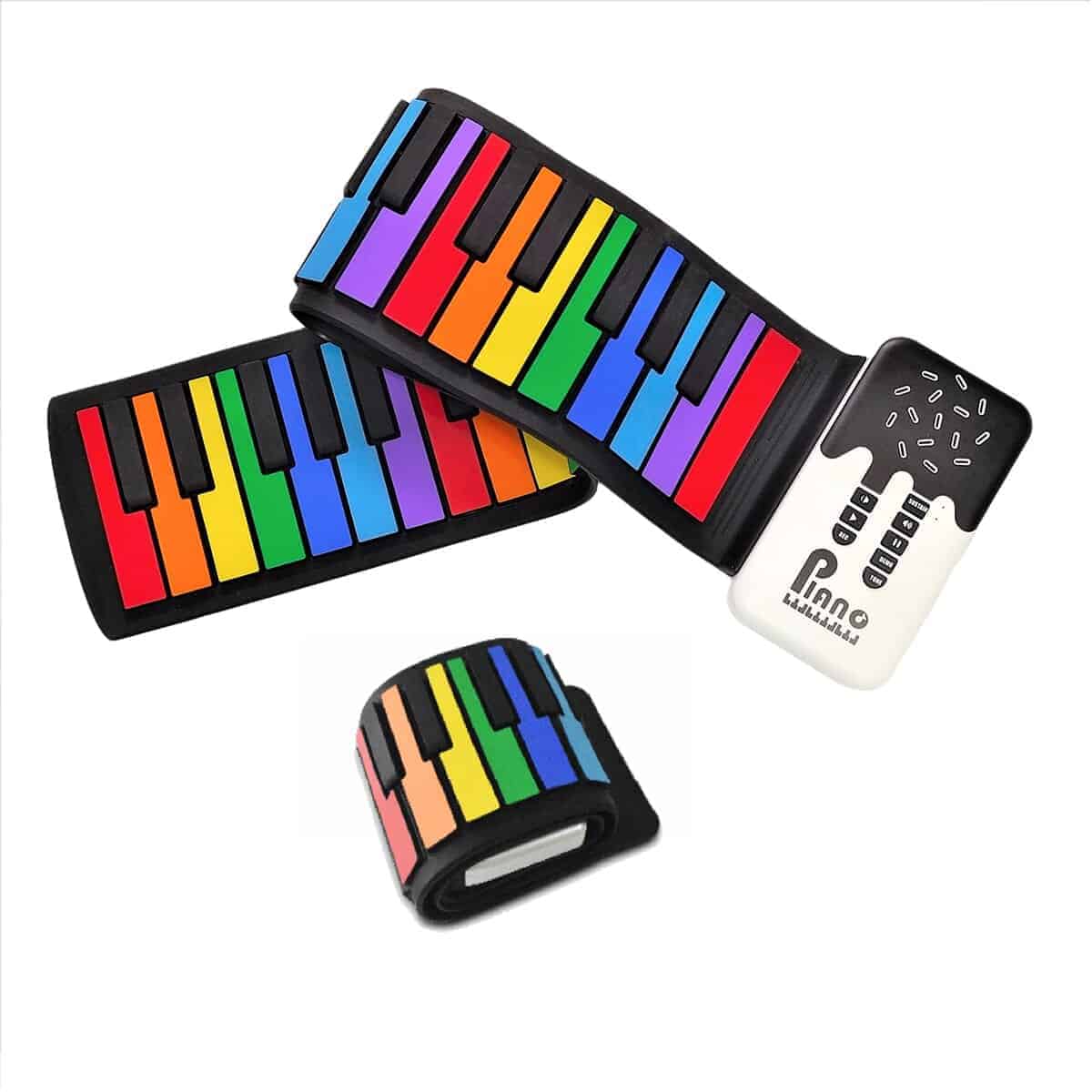 Piano Digital Electrónico de 49 Teclas MAGICON, Recargable,