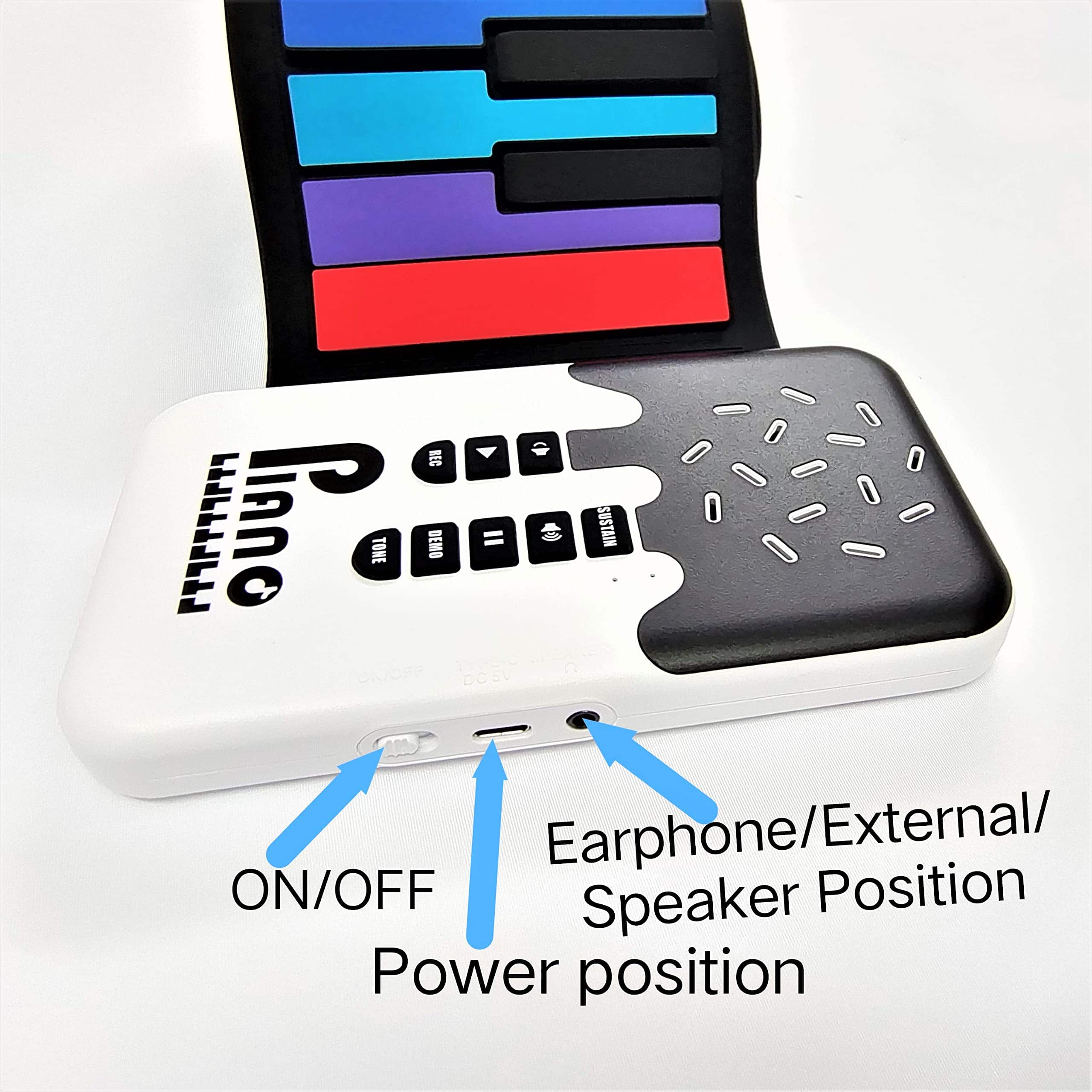 Piano Digital Electrónico de 49 Teclas MAGICON, Recargable, - Imagen 4