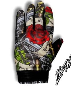 Guantes de Moto Live Fast Guns & Roses XS