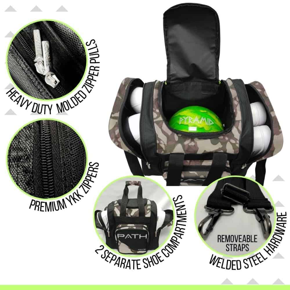 Bolso individual Deluxe Pyramid Path Pro - Negro/Camuflaje - Imagen 4