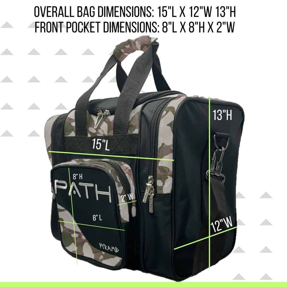 Bolso individual Deluxe Pyramid Path Pro - Negro/Camuflaje - Imagen 6