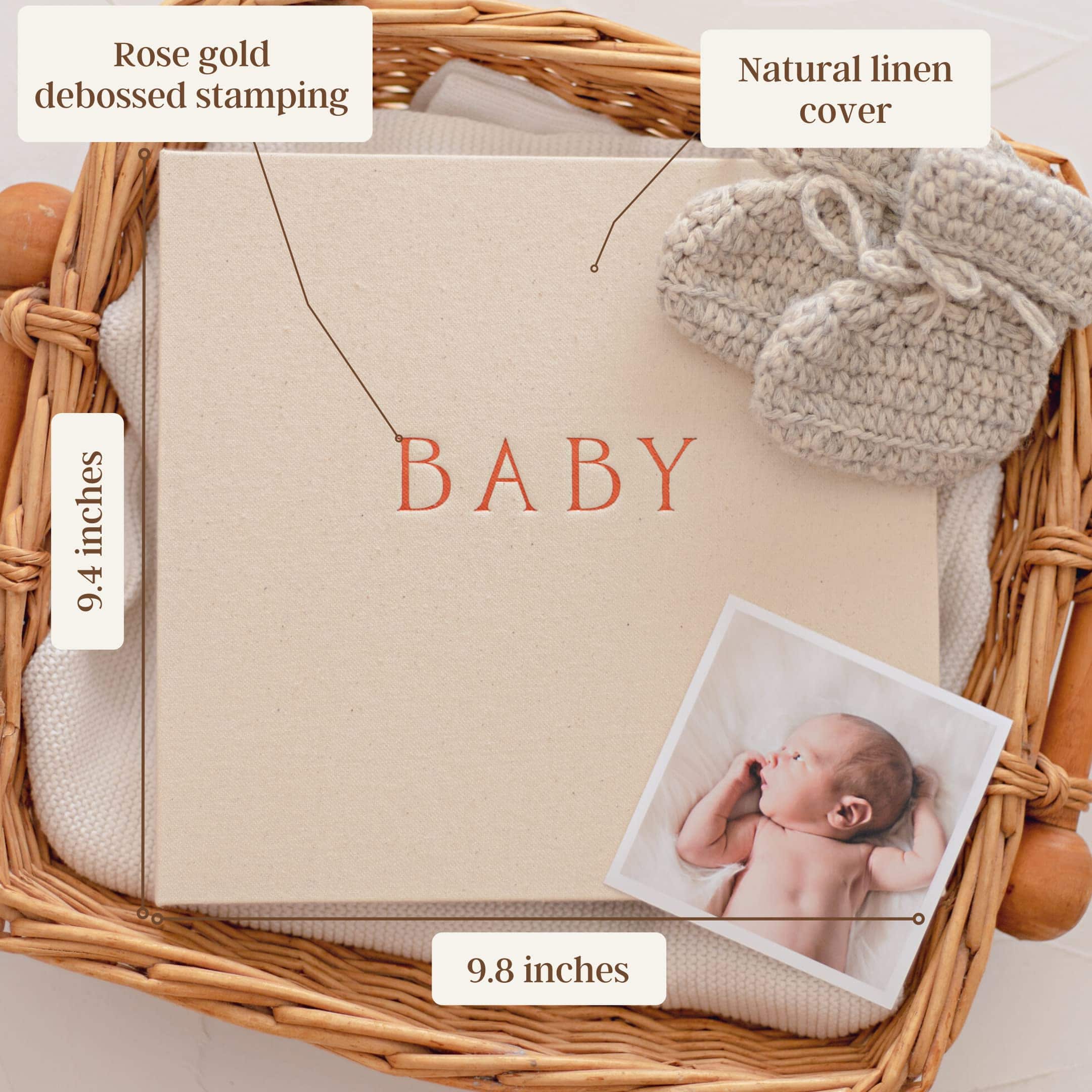 Libro de Recuerdos Unisex para Bebés de Peachly | Diario de - Imagen 3