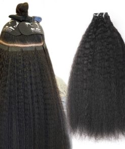 Extensiones de Cabello Kinky Straight Tape In Human Hair