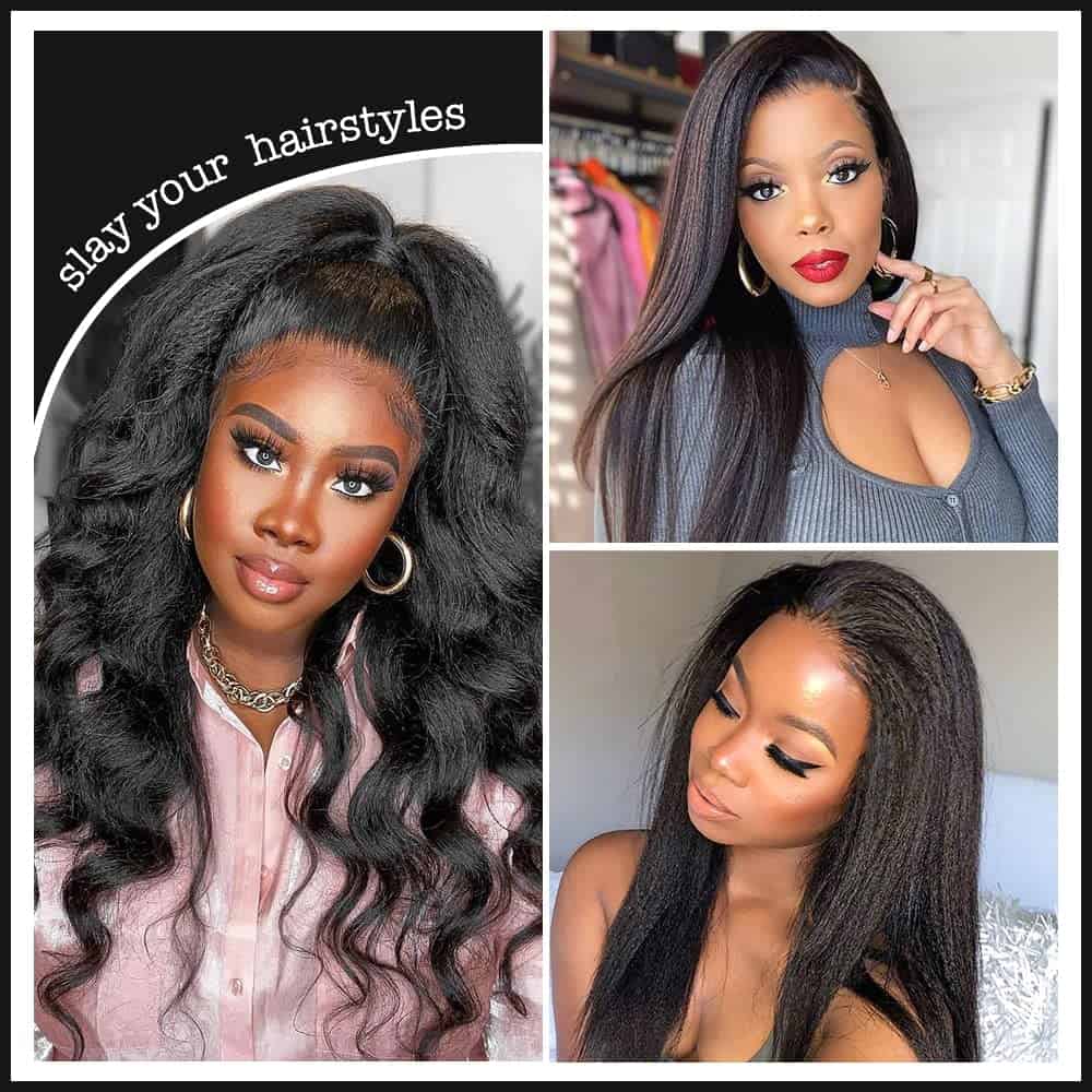 Extensiones de Cabello Kinky Straight Tape In Human Hair - Imagen 8