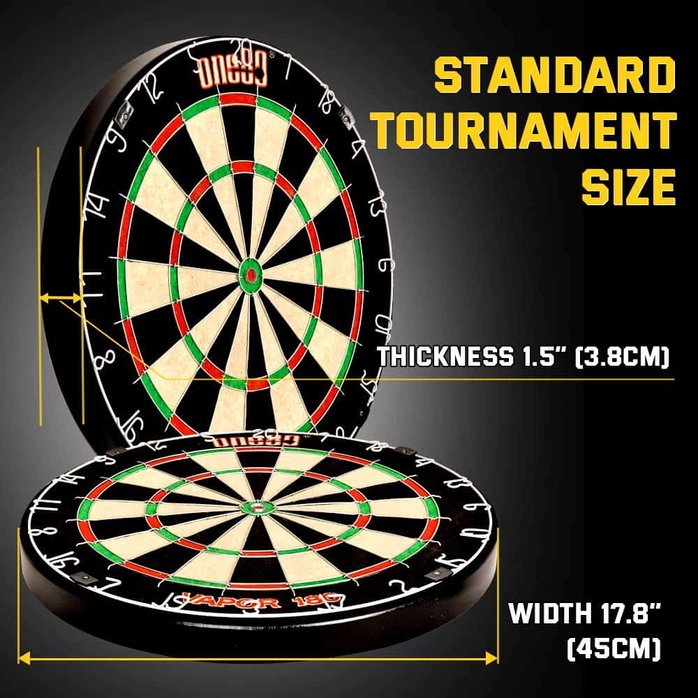 ONE80 Vapor 180 Tablero de dardos de sisal sin grapas con - Imagen 7