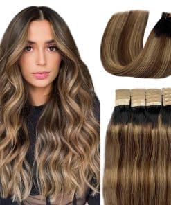 Extensiones de Cabello con Cinta Destacada 20 Pulgadas