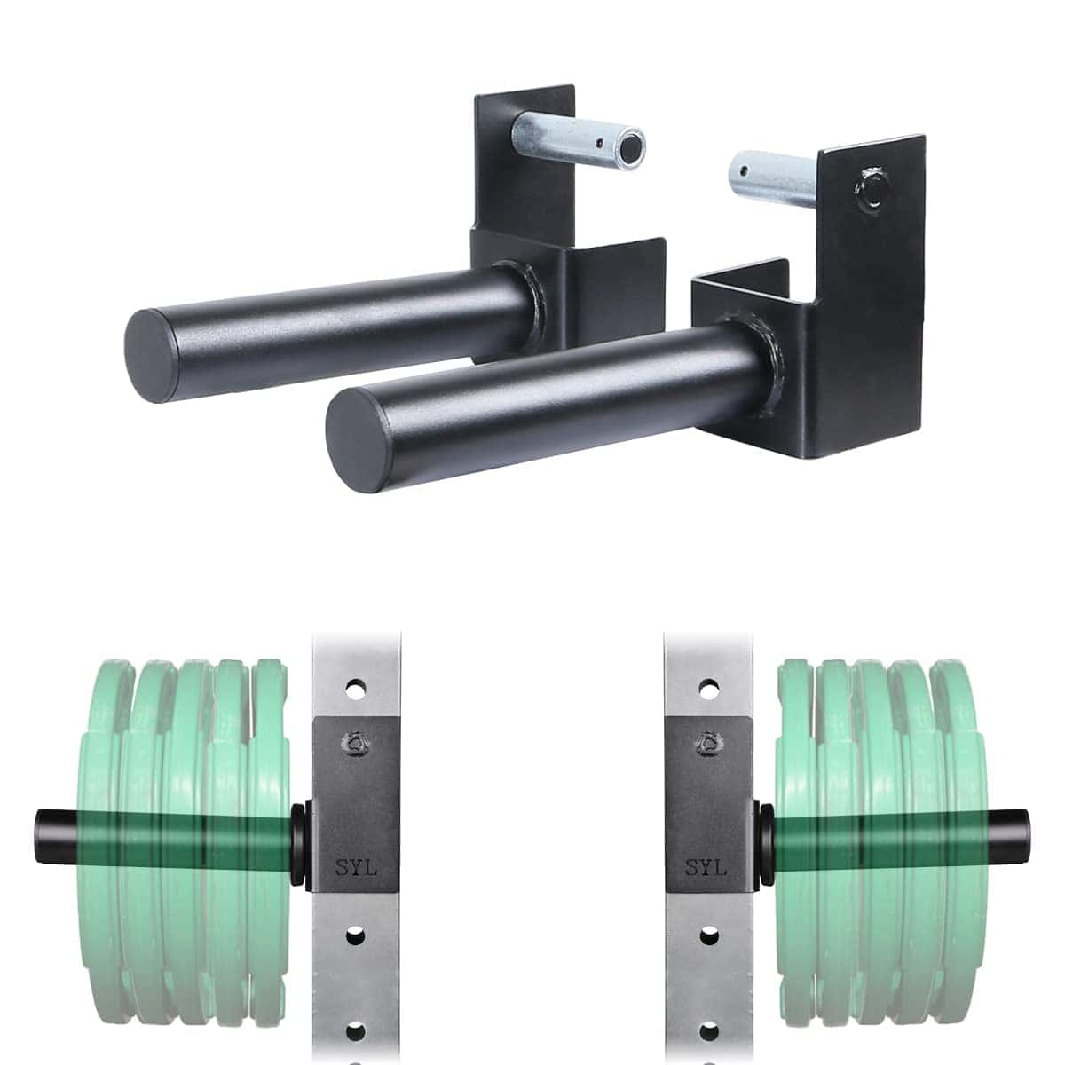 Soporte de placas de peso olímpico SYL Fitness para