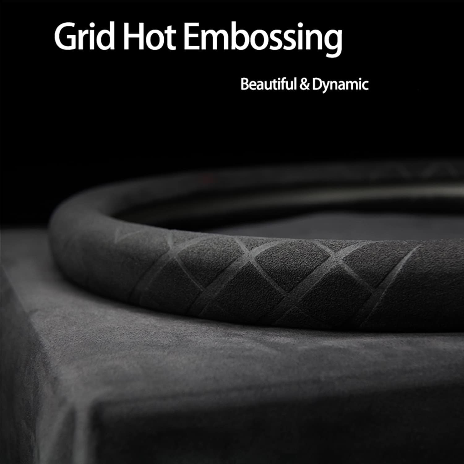 Cubierta de volante de coche de gamuza K LAKEY, piel suave - Imagen 4