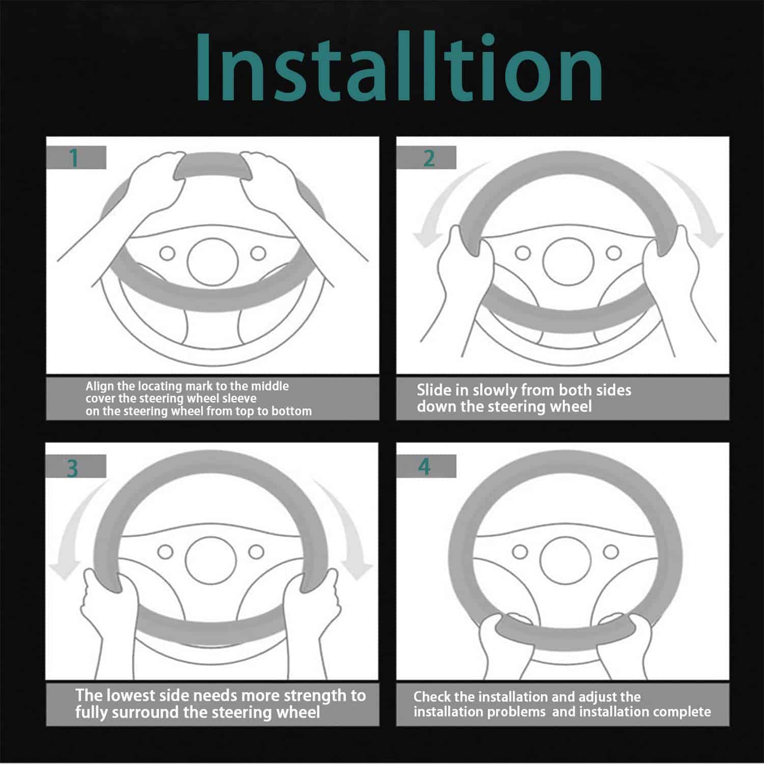 Cubierta de volante de coche de gamuza K LAKEY, piel suave - Imagen 7