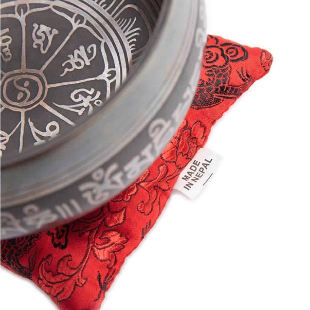 Set de Cuenco Tibetano - 4" Fácil de Tocar -Marrón - Rojo - Imagen 9