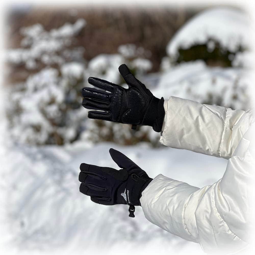 Guantes térmicos acolchados con gel (1 par) -Negro - Imagen 6