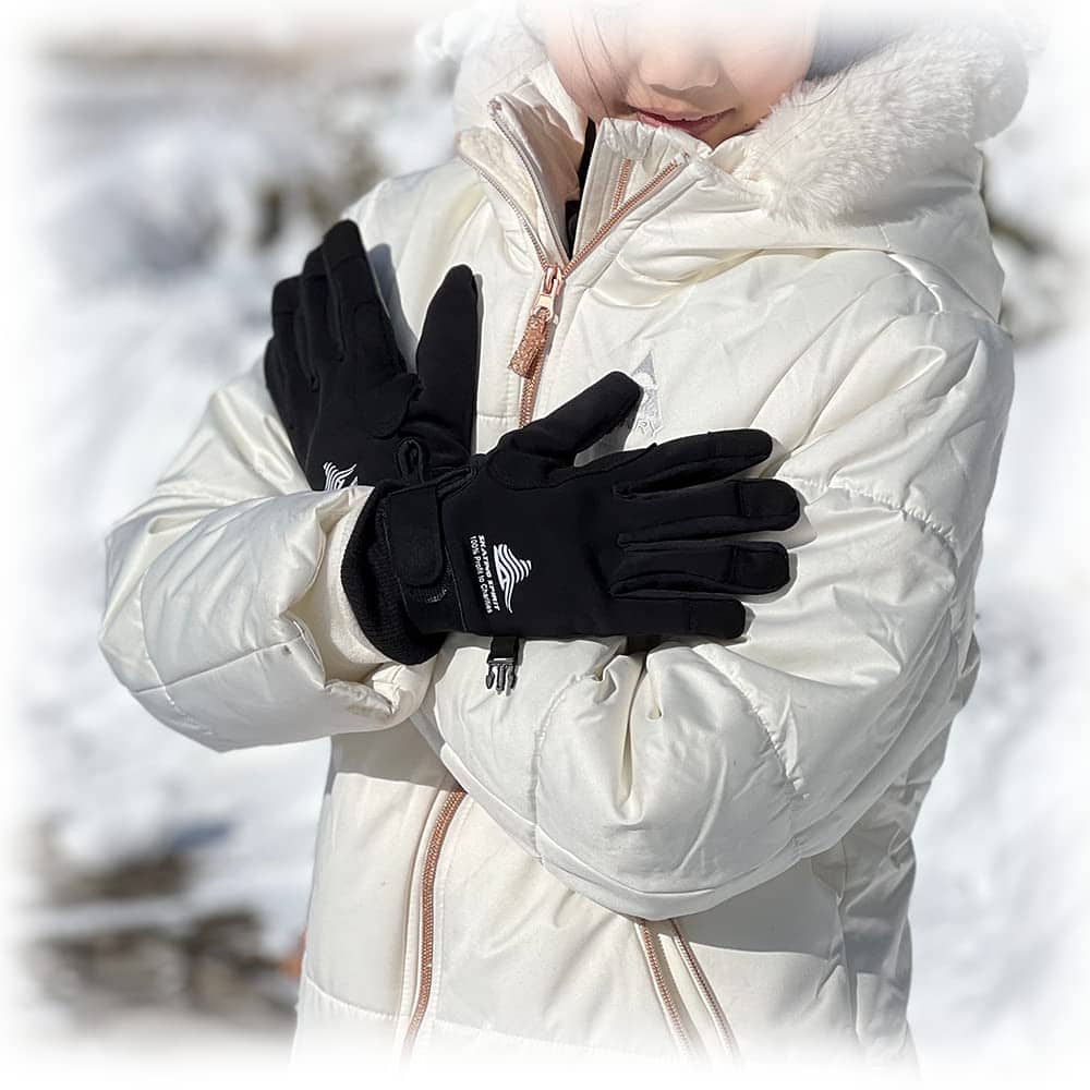 Guantes térmicos acolchados con gel (1 par) -Negro - Imagen 5