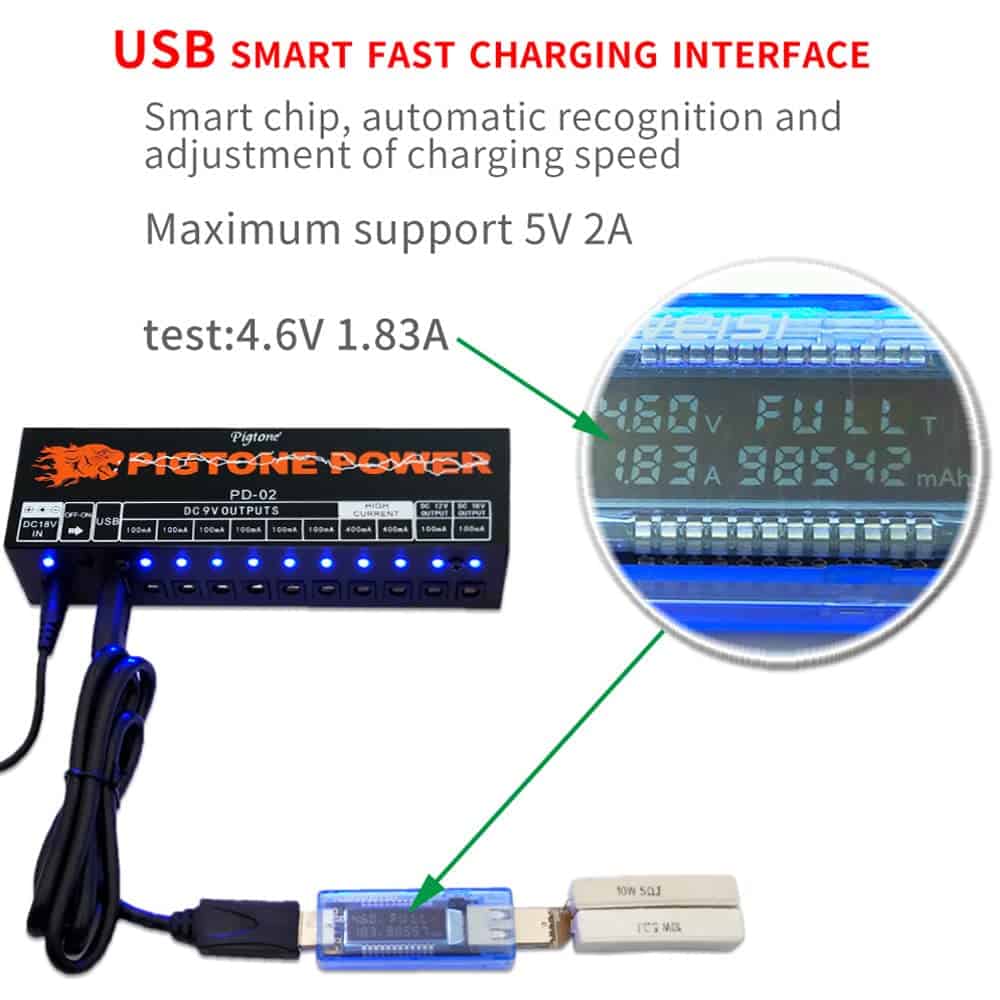 Fuente de Alimentación para Pedal de Efectos -Negro - Imagen 8