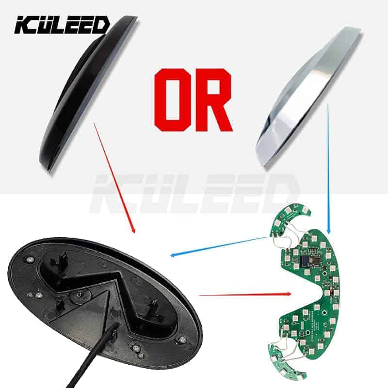 RuiCi Emblema de Estrella de Parrilla Delantera con Luz LED - Imagen 3