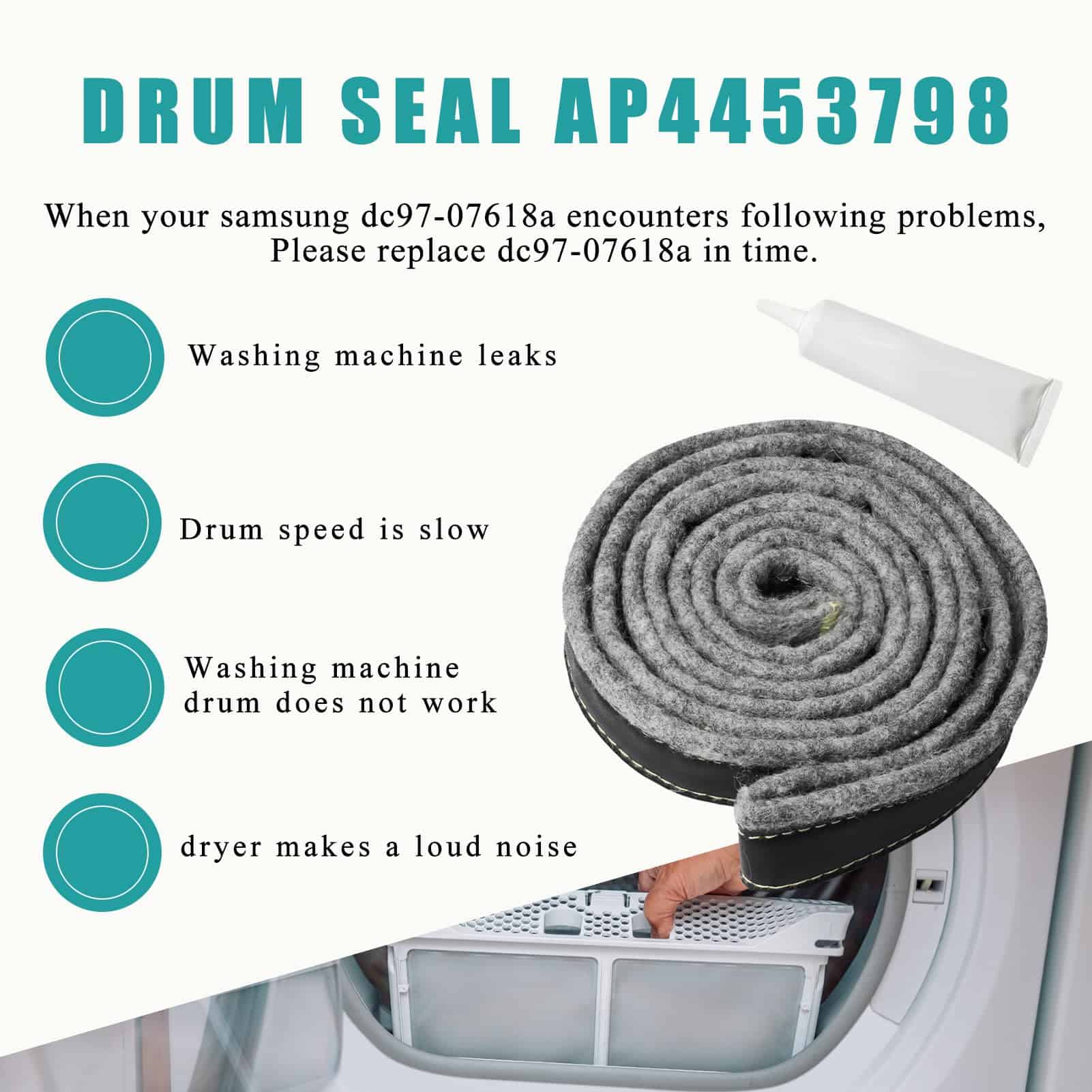 Sellado de Fieltro de Tambor de Secadora de DC97-07618A - Imagen 6