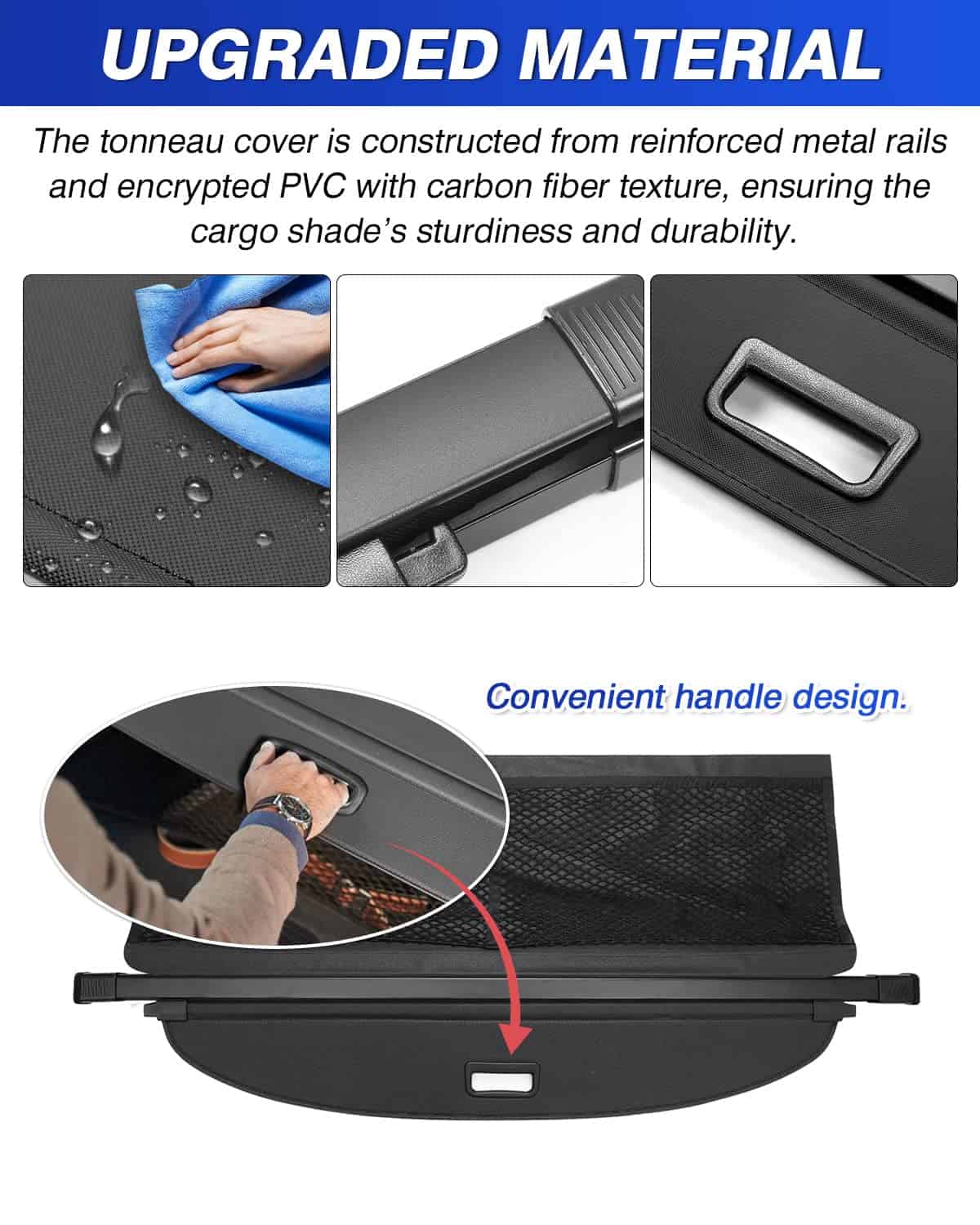 Cubierta de carga Automiim para Nissan Rogue 2025 2024 2023 - Imagen 7