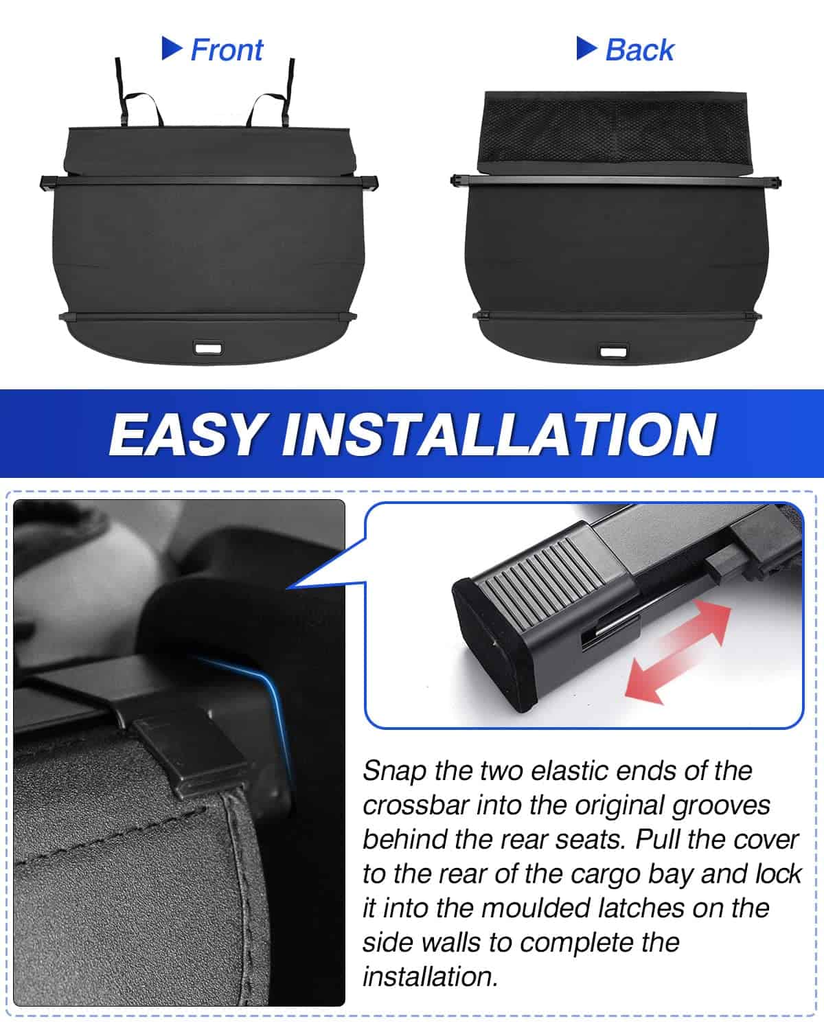 Cubierta de carga Automiim para Nissan Rogue 2025 2024 2023 - Imagen 8