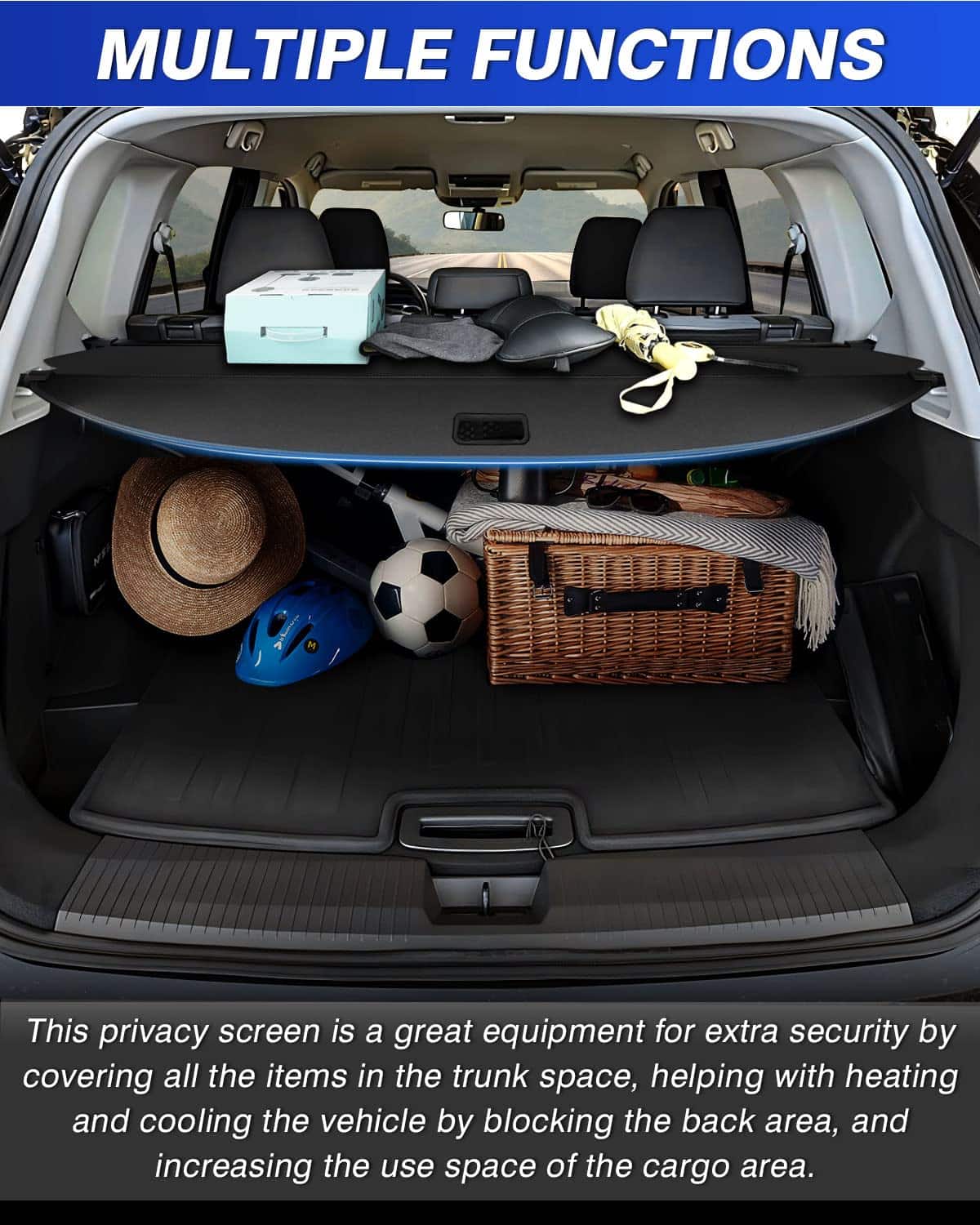 Cubierta de carga Automiim para Nissan Rogue 2025 2024 2023 - Imagen 6