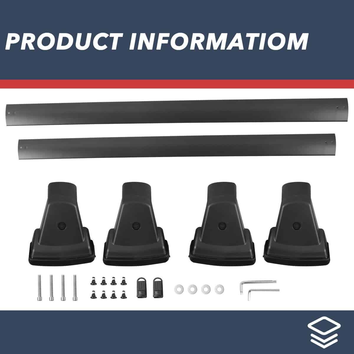 Barras transversales de portaequipajes antirrobo para KIA - Imagen 8