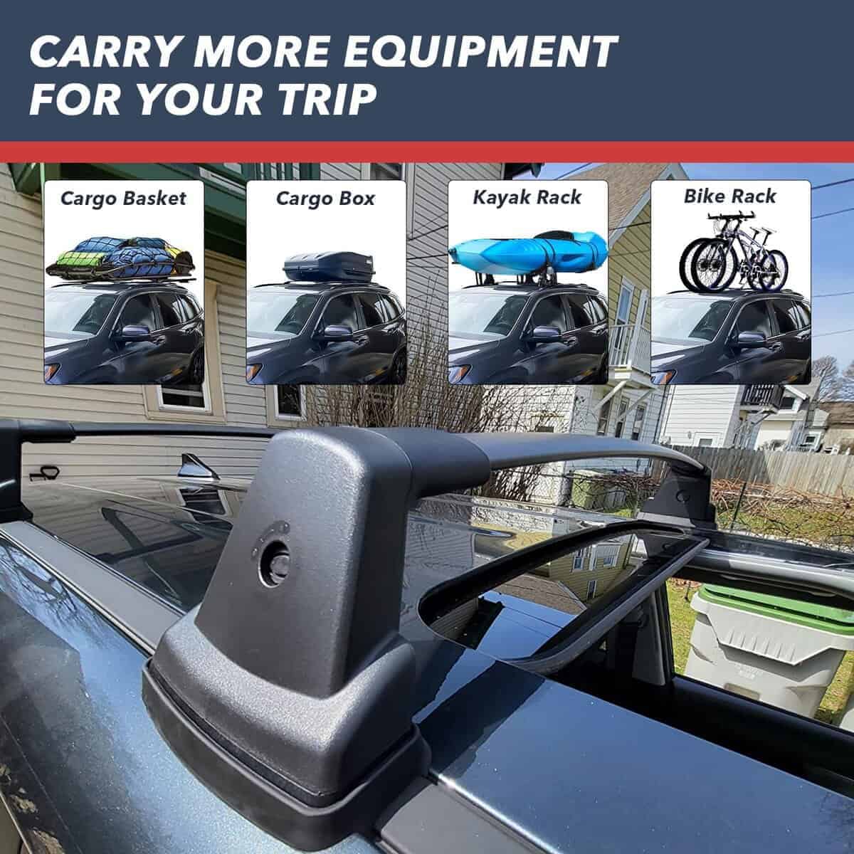 Barras transversales de portaequipajes antirrobo para KIA - Imagen 6