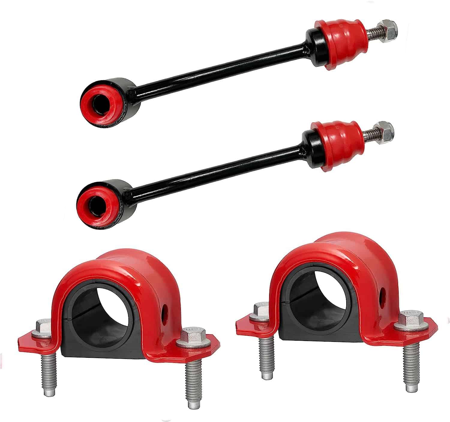 Kit de 6 piezas de botas y bujes delanteros de poliuretano