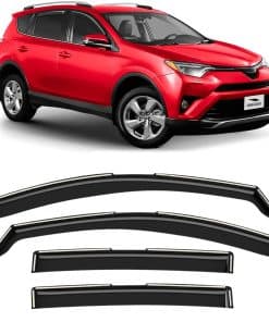 Voron Glass en-Canal Deflectores de Lluvia -Negro