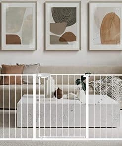 WAOWAO Triple Lock Baby Gate Extra Wide 57.87-62.59"