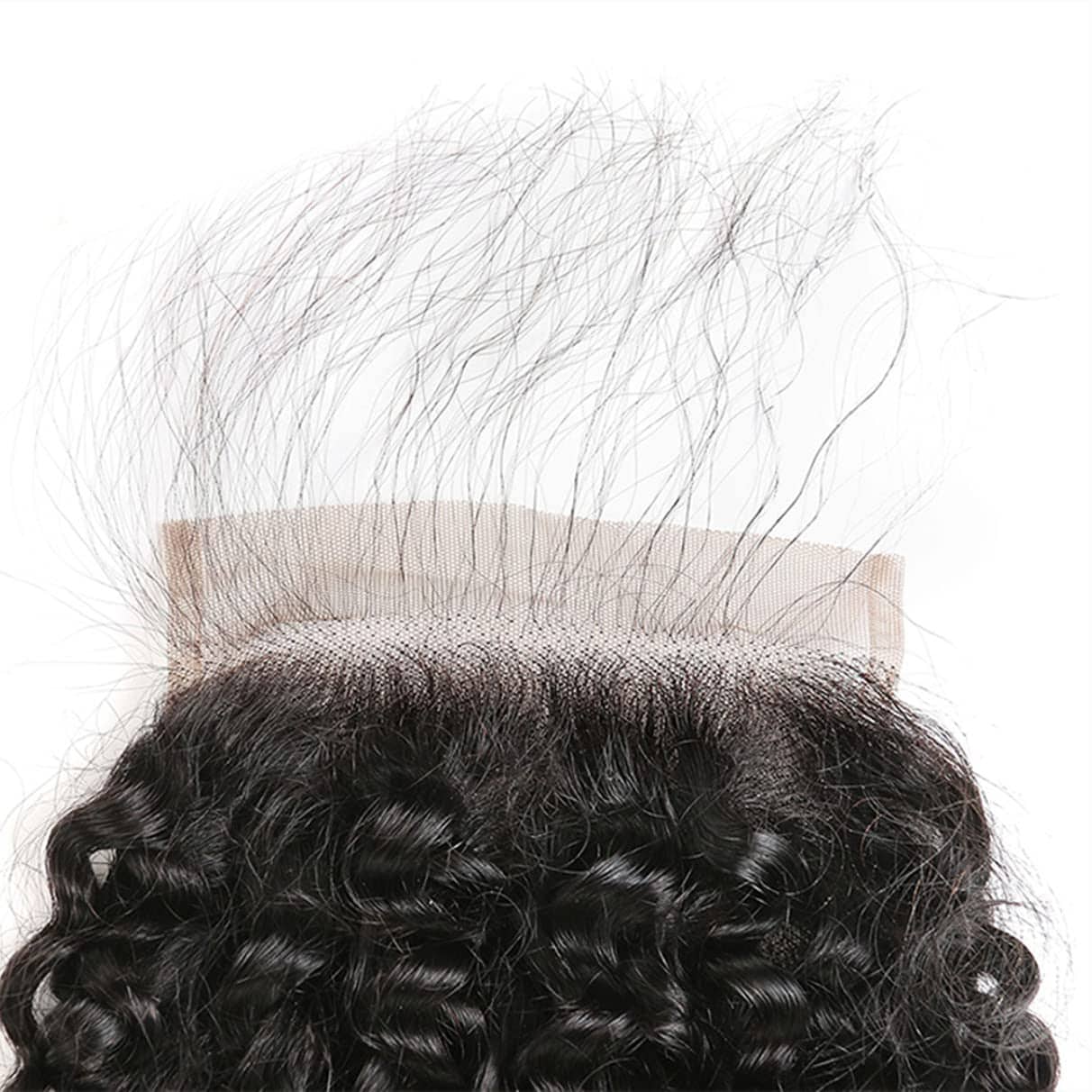 Cierre Rizado Brasileño 5x5 de Encaje 100% Cabello Virgen - Imagen 9