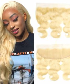 Frontal 13x4 Transparente de Encaje HD Body Wave Rubia 613