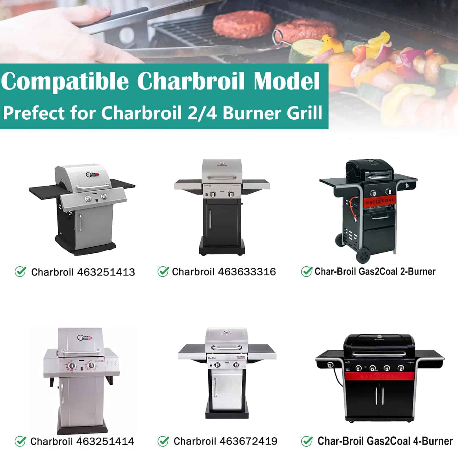 Rejillas de Parrilla de Hierro Fundido EasiBBQ para - Imagen 5