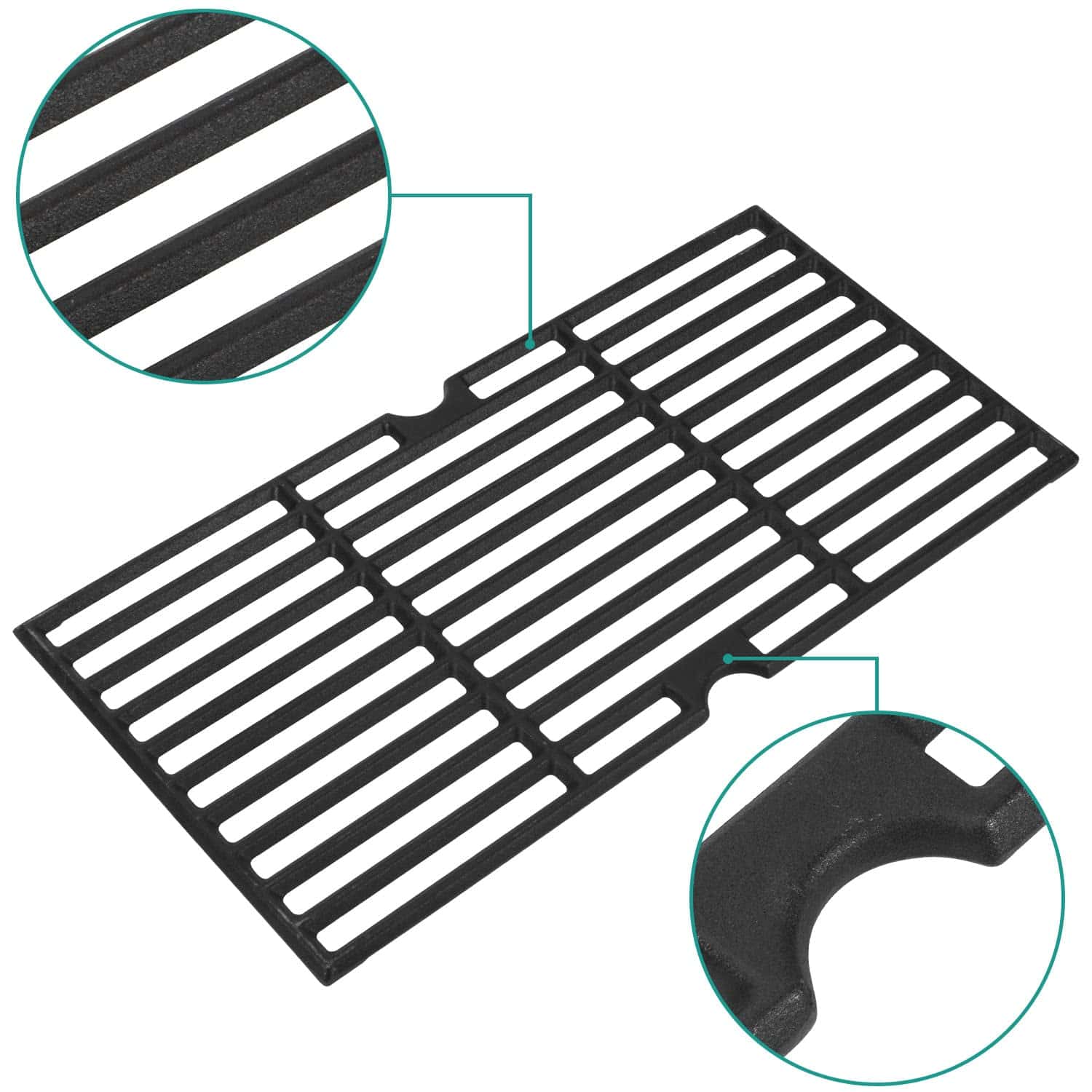 Rejillas de Parrilla de Hierro Fundido EasiBBQ para - Imagen 8