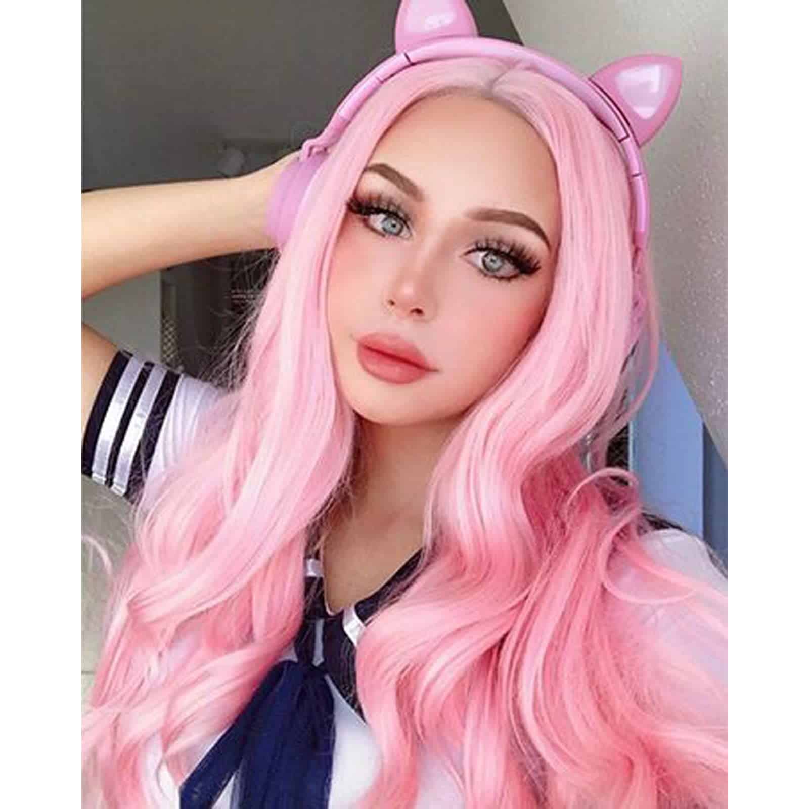 Pelucas Frontales de Encaje Rosa AFBeauty para Mujeres