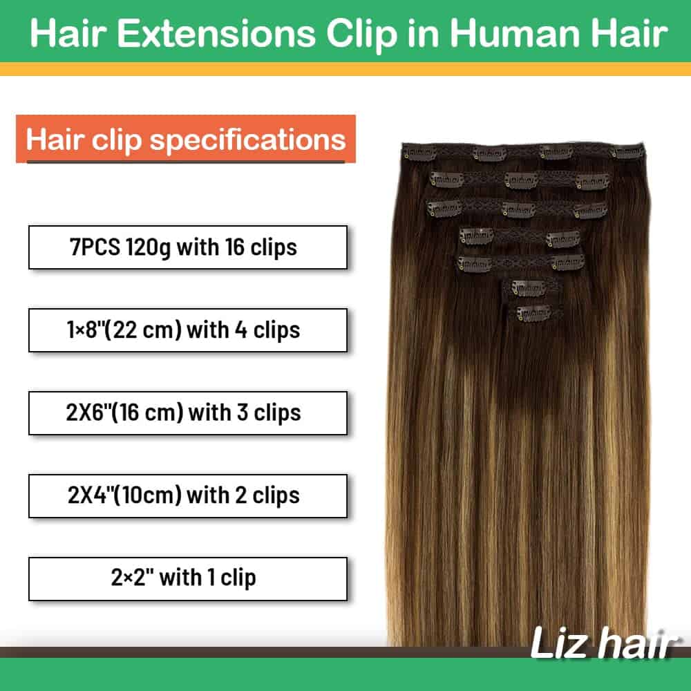 Extensiones de Cabello Clip en Cabello Humano LIZ, 16 - Imagen 6