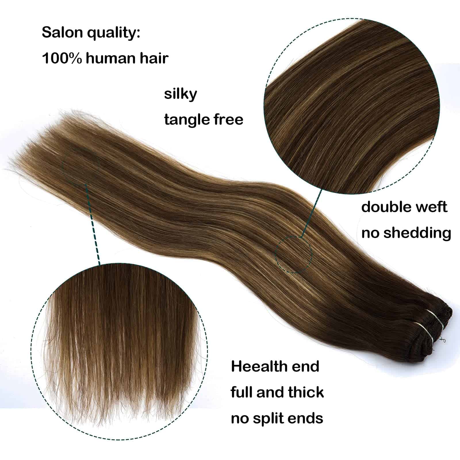 Extensiones de Cabello Clip en Cabello Humano LIZ, 16 - Imagen 4