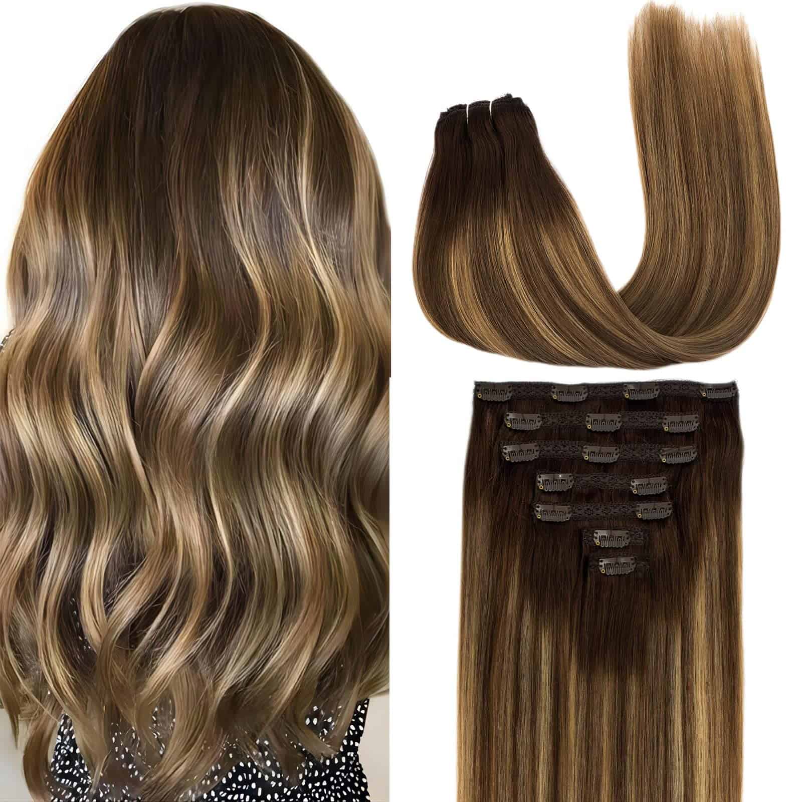 Extensiones de Cabello Clip en Cabello Humano LIZ, 16