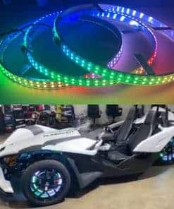 Luz de Anillo de Rueda LED de Doble Fila RGB con Colores de