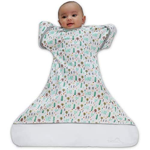 Saco de Envoltura Clickyhips Arms Up, -Blanco Verde Naranja