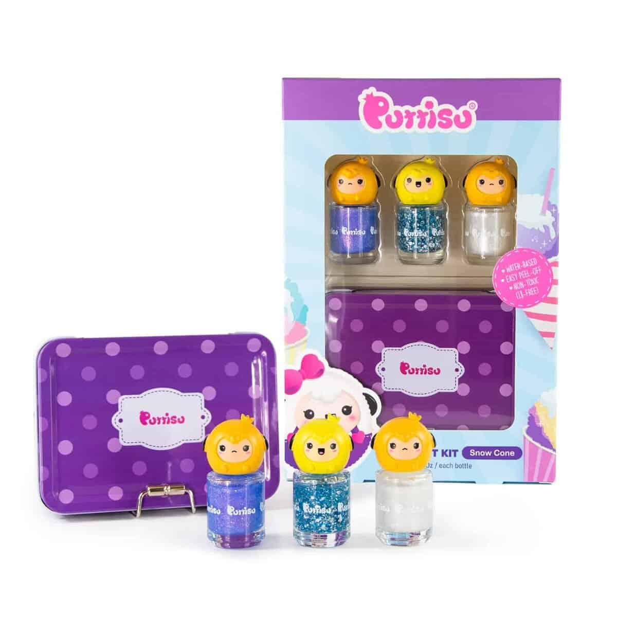 Kit de arte de uñas Puttisu de 3 colores, juego de regalo