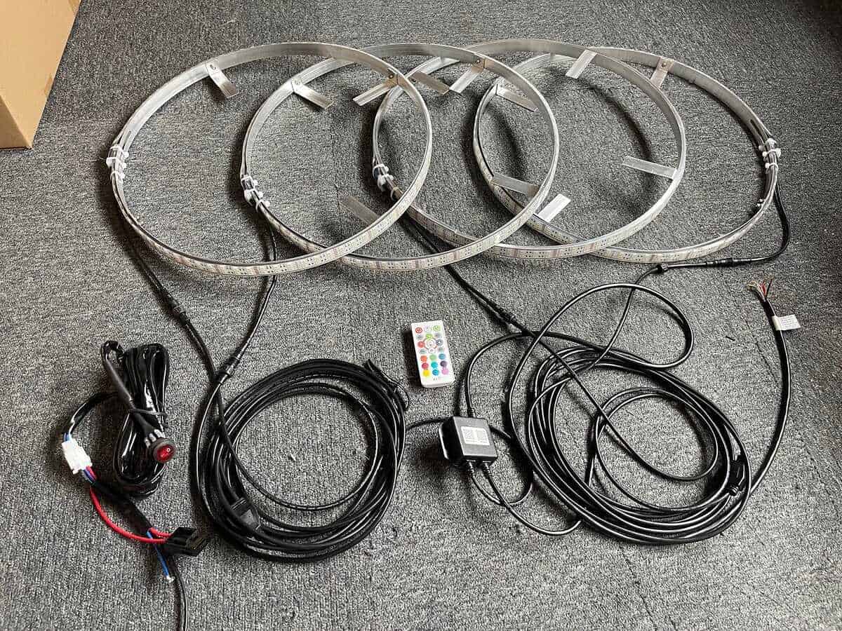 17.5'' Luz de Aro de Rueda LED RGBW de Doble Fila con - Imagen 10