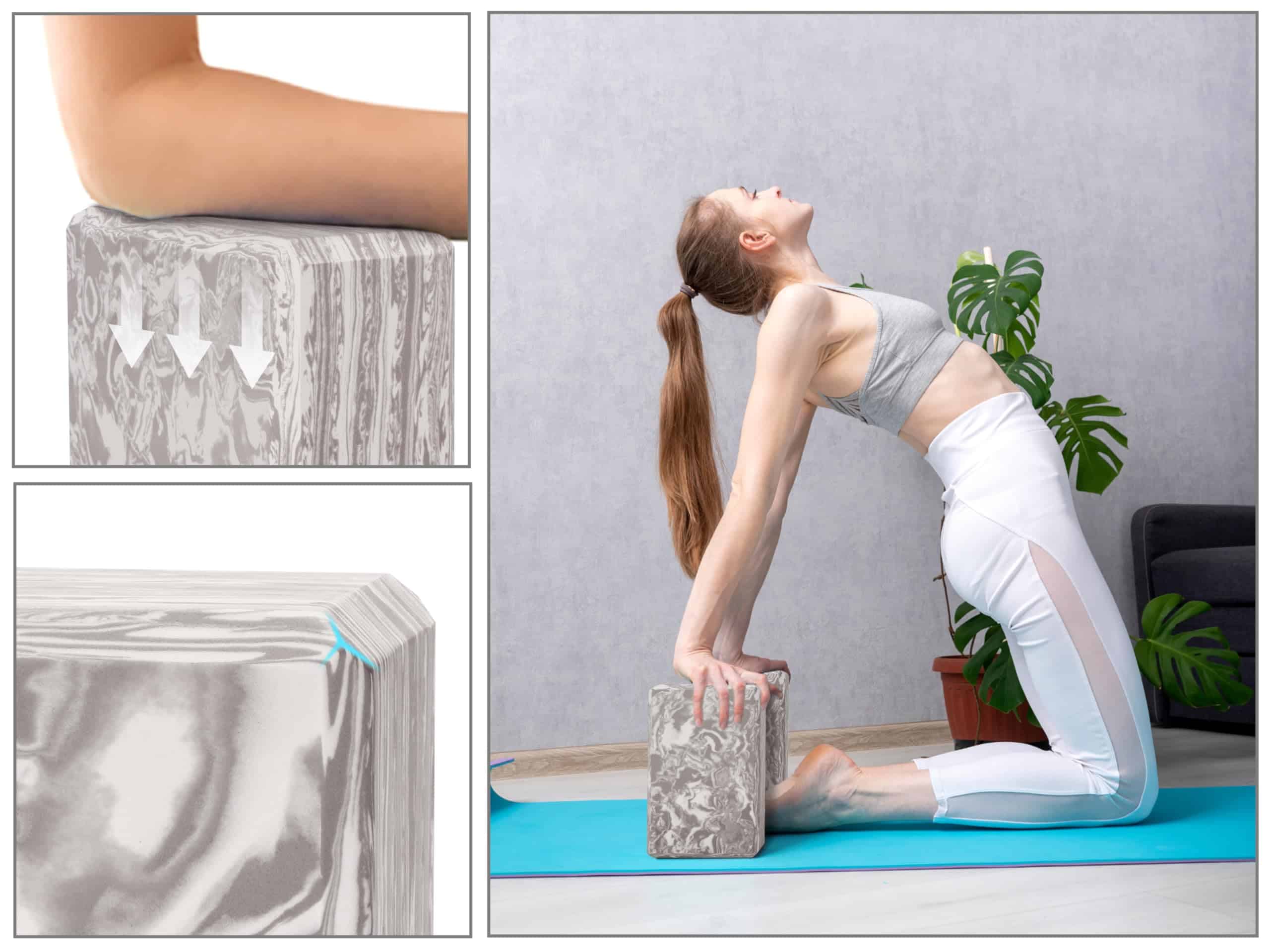 Bloques de Yoga Exerz 2 pack Espuma EVA para Ejercicio - Imagen 4