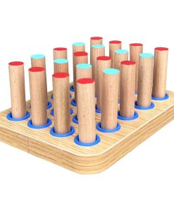 Tablero de madera de 20 agujeros para ejercicios de