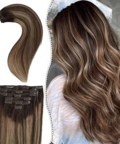 Extensiones de Cabello Humano Clip in, OiMiGO Balayage Remy