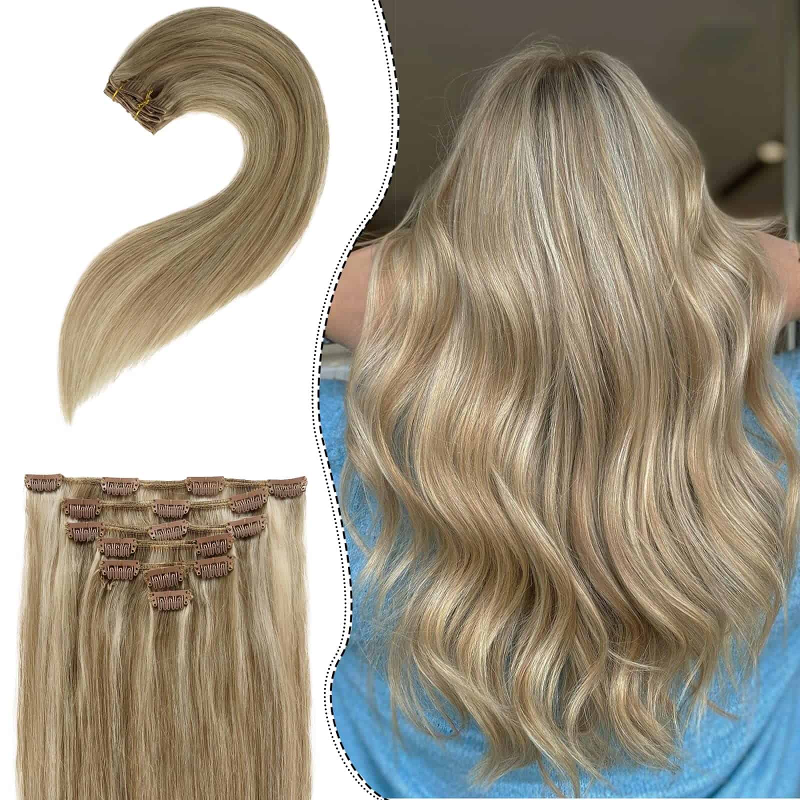 OiMiGO Extensiones de Cabello Clip, Extensiones de Clip