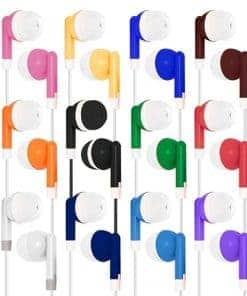 Deal Maniac Paquete de 50 Auriculares con Cable Multicolor